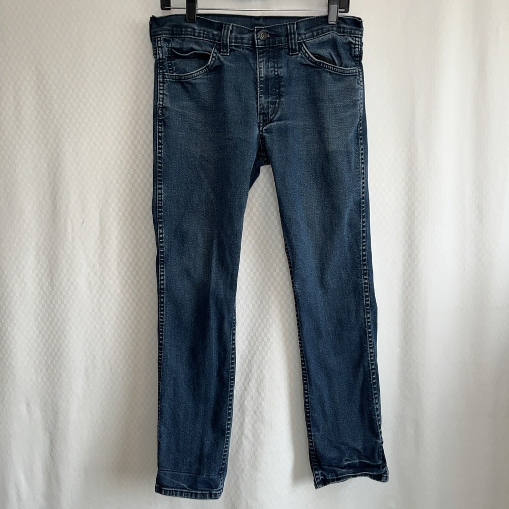 Levi 511 Men's 32x30 (actual:‎ 32x29) Blue (Black Tag) Slim Stretch Tapered Fit
